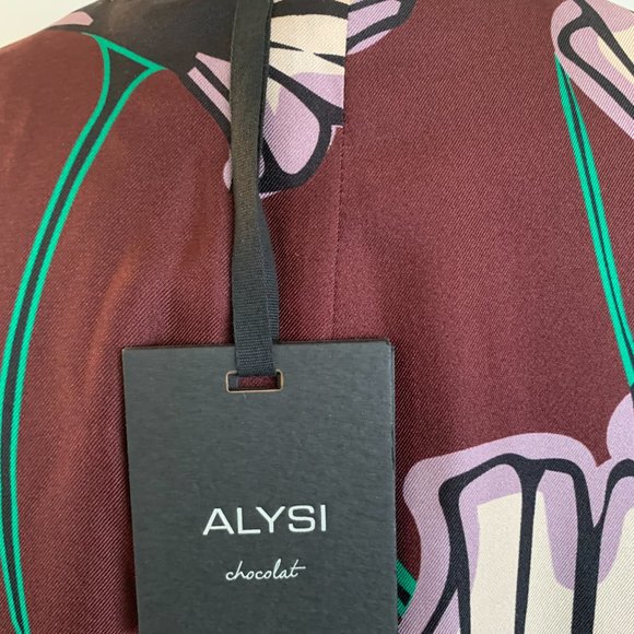 ALYSI Oversize Floral Print Dress, Size 2 - Picture 4 of 7